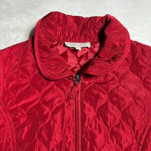 Talbots Quilted Zip Up Vest Size Small Outdoors Lightweight Warm Casual - Picture 3 of 9